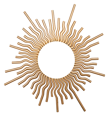 Objets muraux et reflets décoratifs élégants