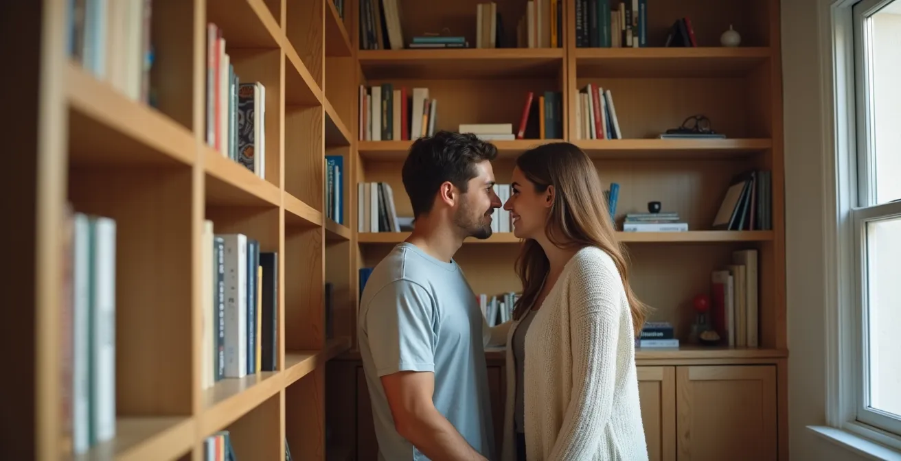 Appartement montréalais moderne avec mobilier intégré sur mesure maximisant l'espace de rangement